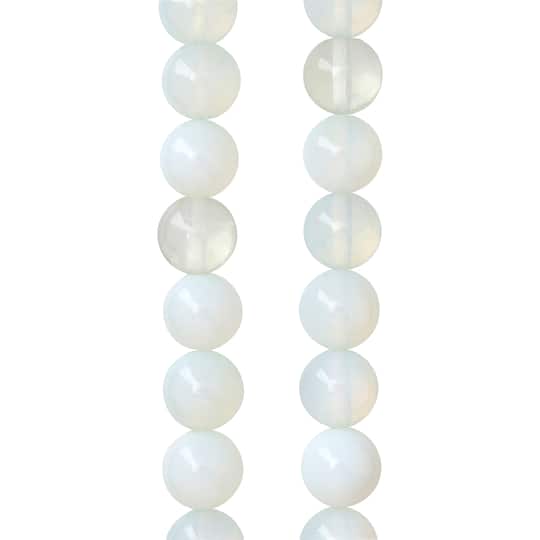 Opal Moonstone Glass Round Beads, 10mm by Bead Landing&#x2122;